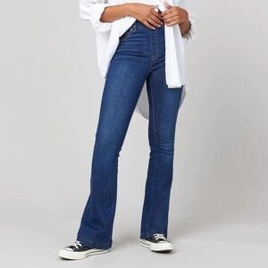 SPANX Midnight Shade High Rise EveryWear Flare Jeans XL